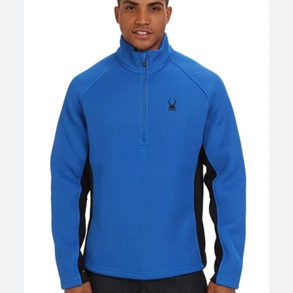 SPYDER PITCH HALF ZIP HEAVY WEIGHT CORE SWEATER JACKET MENS S - Picture 1 of 9